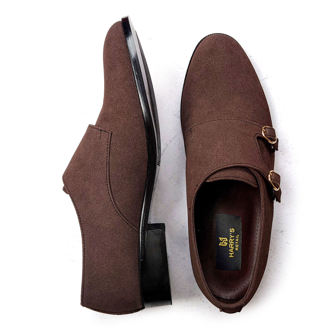 DOUBLE MONK SUEDE BROWN 5083